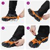vidaXL Ice Cleats for Shoes Orange XL Stainless Steel