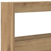 vidaXL Headboard Cabinet with LED Artisan Oak 140x17x102 cm