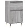 vidaXL Sideboards 2 pcs Grey Sonoma 40x35x70 cm Engineered Wood