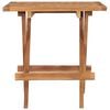 vidaXL Folding Garden Table 50x50x50 cm Solid Teak Wood