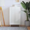 vidaXL Cabinet Door Louvred Design White 99,3x59,4 cm Solid Wood Pine