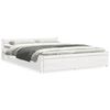vidaXL Bed Frame without Mattress White Solid Wood 160x200 cm