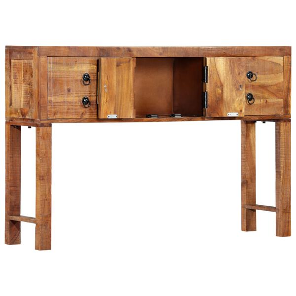 vidaXL Console Table 120x30x80 cm Solid Acacia Wood