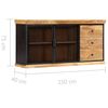 vidaXL Sideboard 150x40x75 cm Solid Mango Wood