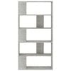 vidaXL Book Cabinet/Room Divider Concrete Grey 80x24x159 cm Engineered Wood