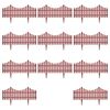 vidaXL 17 pcs Lawn Dividers 10 m Brown