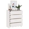 vidaXL Chest of Drawers with Drawer Drammen White 76.5 x 40 x 91 cm