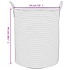 vidaXL Storage Basket Grey and White Ø38x46 cm Cotton