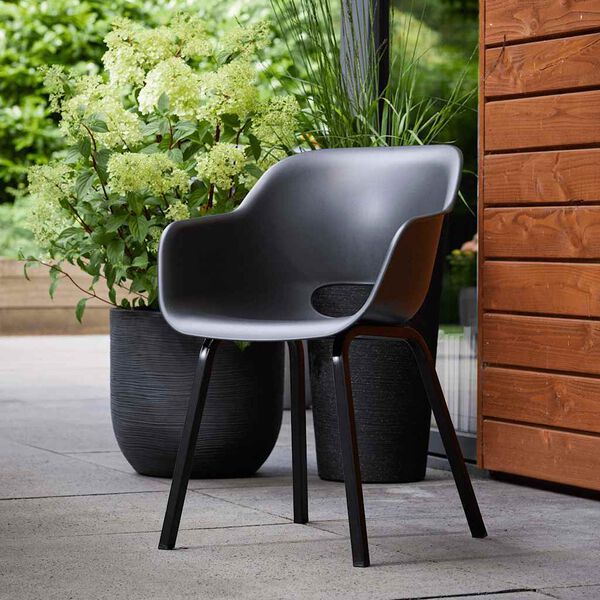 Keter Garden Chair with Metal Legs Noa 2 pcs Graphite