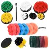vidaXL Car Brush Set Multicolour Poly Rattan