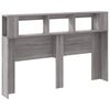 vidaXL LED Headboard Grey Sonoma 160x18.5x103.5 cm Engineered Wood