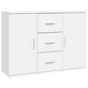 vidaXL Sideboard White 91x29.5x65 cm Engineered Wood