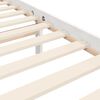 vidaXL Bed Frame without Mattress White Small Double Solid Wood