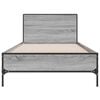 vidaXL Bed Frame without Mattress Grey Sonoma 90x190 cm Single