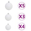 vidaXL Artificial Pre-lit Christmas Tree with Ball Set Gold 150 cm PET