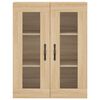 vidaXL Wall Mounted Cabinets 2 pcs Sonoma Oak Engineered Wood