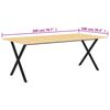 vidaXL Table Top 200x100x2.5 cm Solid Wood Pine