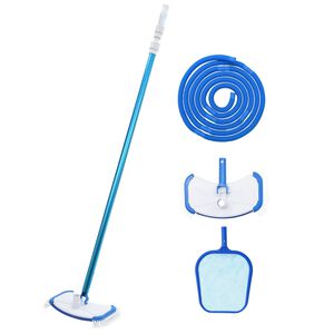vidaXL Pool Maintenance Kit | White and Blue | Aluminium, ABS | Adjustable