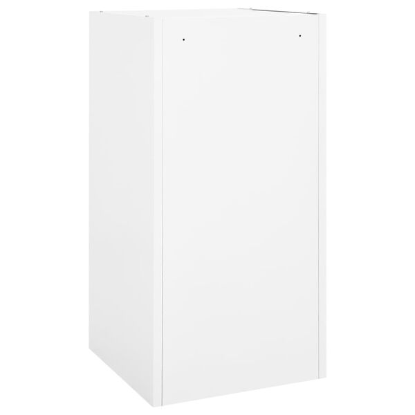 vidaXL Saddle Cabinet White 53x53x105 cm Steel