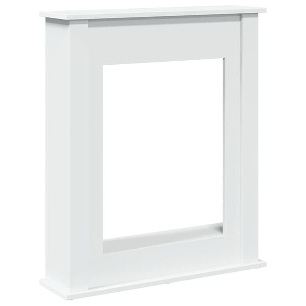 vidaXL Fireplace Surround White 75x20x87.5 cm Engineered Wood