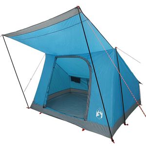 vidaXL Camping Tent with Roof Blue 282 x 225 x 154 cm Taffeta