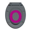 vidaXL Soft-Close Toilet Seat Grey Oval
