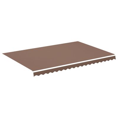vidaXL Replacement Fabric for Awning Brown 4.5x3 m