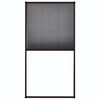 vidaXL Plisse Insect Screen for Windows Aluminium Brown 80x160 cm