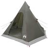 vidaXL Tipi Tent Water-Resistant 3-Person Army Green