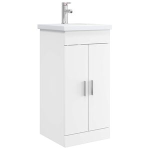 vidaXL Bathroom Vanity with Sink White 42 x 40 x 84.5 cm