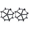 vidaXL Metal Wheels for 6.5 HP Petrol Tiller 2 pcs
