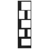 vidaXL Book Cabinet/Room Divider Black Oak 45x24x159 cm Engineered Wood