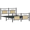 vidaXL Bed Frame without Mattress Sonoma Oak 137x190 cm Engineered Wood