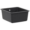 vidaXL Kitchen Sink Single Basin Granite 42 x 46 x 31 cm Graphite