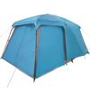 vidaXL Camping Tent with Porch Dome 5-Person Blue Waterproof