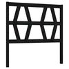 vidaXL Bed Headboard Black 81x4x100 cm Solid Wood Pine