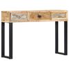 vidaXL Console Table | Natural and Black | Solid mango wood | Medium | Durable