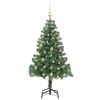vidaXL Christmas Tree with 150 LEDs with Stand Green 150 cm PVC