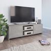 vidaXL TV Cabinet Concrete Grey 120x30x37.5 cm Engineered Wood