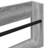 vidaXL Magazine Rack Grey Sonoma 100 x 12 x 30 cm Engineered Wood