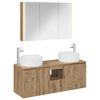 vidaXL Bathroom Cabinet Set 4 pcs Artisan Oak Engineered Wood