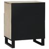 vidaXL Bedside Cabinet with Drawer White and Black 50 x 33 x 62 cm
