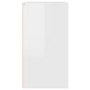 vidaXL Cosmetic Cabinet High Gloss White 80x40x75 cm Engineered Wood