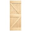 vidaXL Sliding Door with Hardware Set 85x210 cm Solid Wood Pine