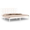 vidaXL Bed Frame without Mattress White 180x200 cm Super King Solid Wood