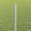 vidaXL Fence with Post Silver 0.8 x 100 m Steel