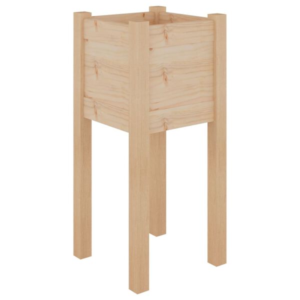 vidaXL Garden Planters 2 pcs 31x31x70 cm Solid Pinewood