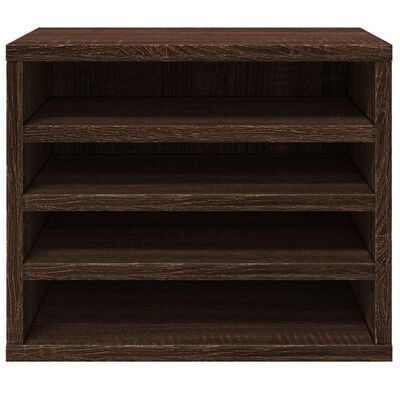 Vida Vidaxl Bureau Organiser 36x26x29,5 C Bewerkt Hout