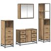 vidaXL Bathroom Furniture Set 4 pcs Artisan Oak Engineered Wood