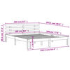 vidaXL Bed Frame without Mattress Wax Brown 160x200 cm Solid Wood Pine